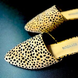 Animal Print Mule Flats
